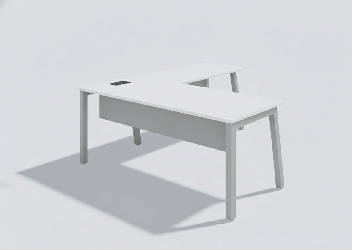 Mesa em L | Pé Angular