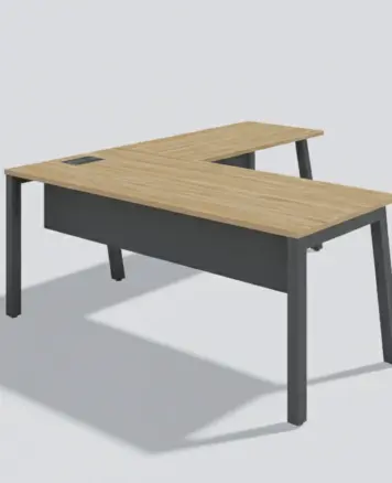Mesa em L | Pé Angular