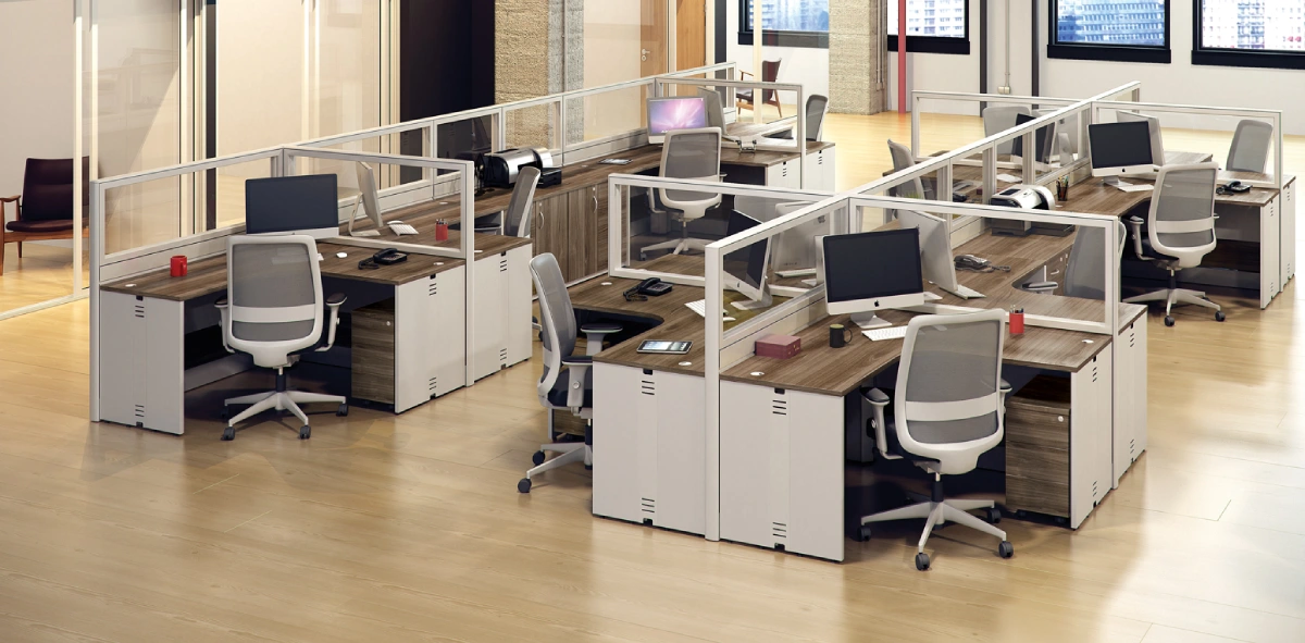 Mesa em L | Pé Painel