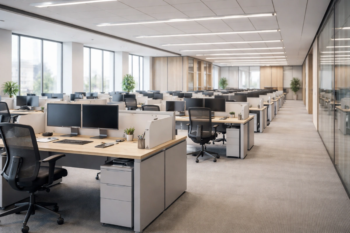 Erros comuns ao comprar móveis corporativos para volume: o que evitar em projetos com 50 posições ou mais