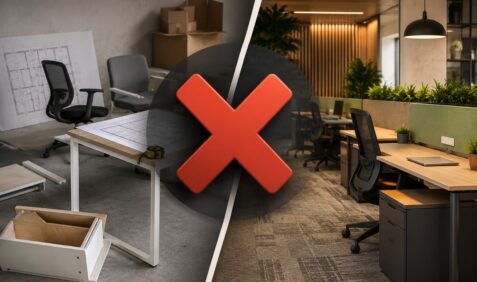 Quais erros mais encarecem um projeto de mobiliário corporativo?